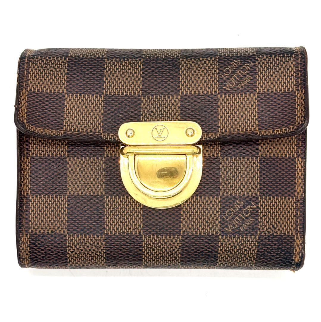 ニ*コ様 ルイヴィトン　三つ折り財布 ダミエ ポルトフォイユ コアラ　ブラウン