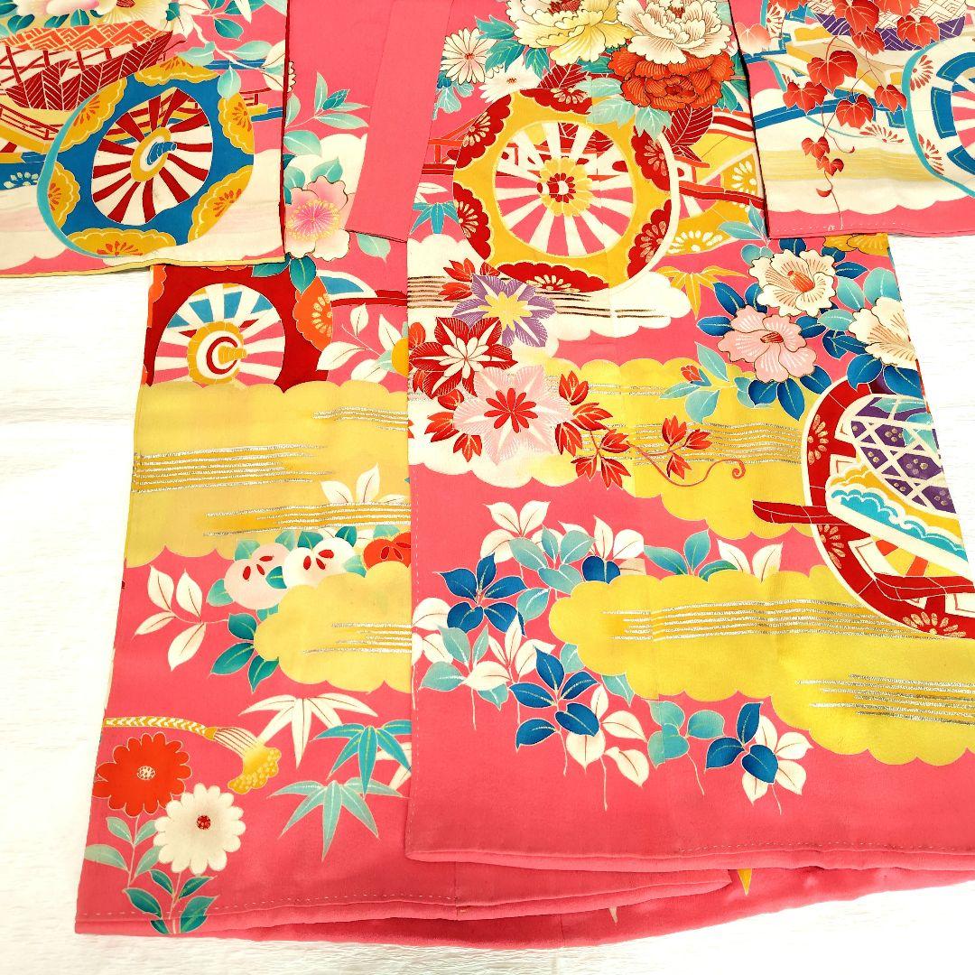 七五三　７歳　お祝い　アンティーク着物　大正ロマン