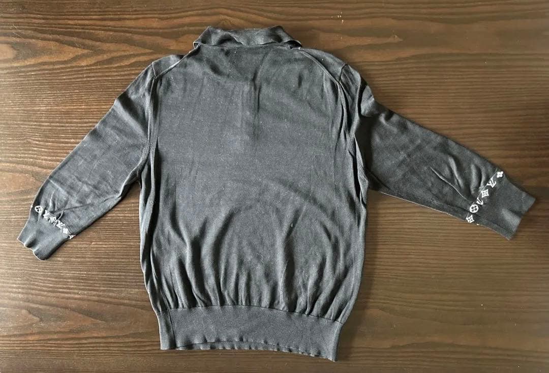 LOUIS VUITTON 長袖ポロシャツ コットンニット　Lサイズ