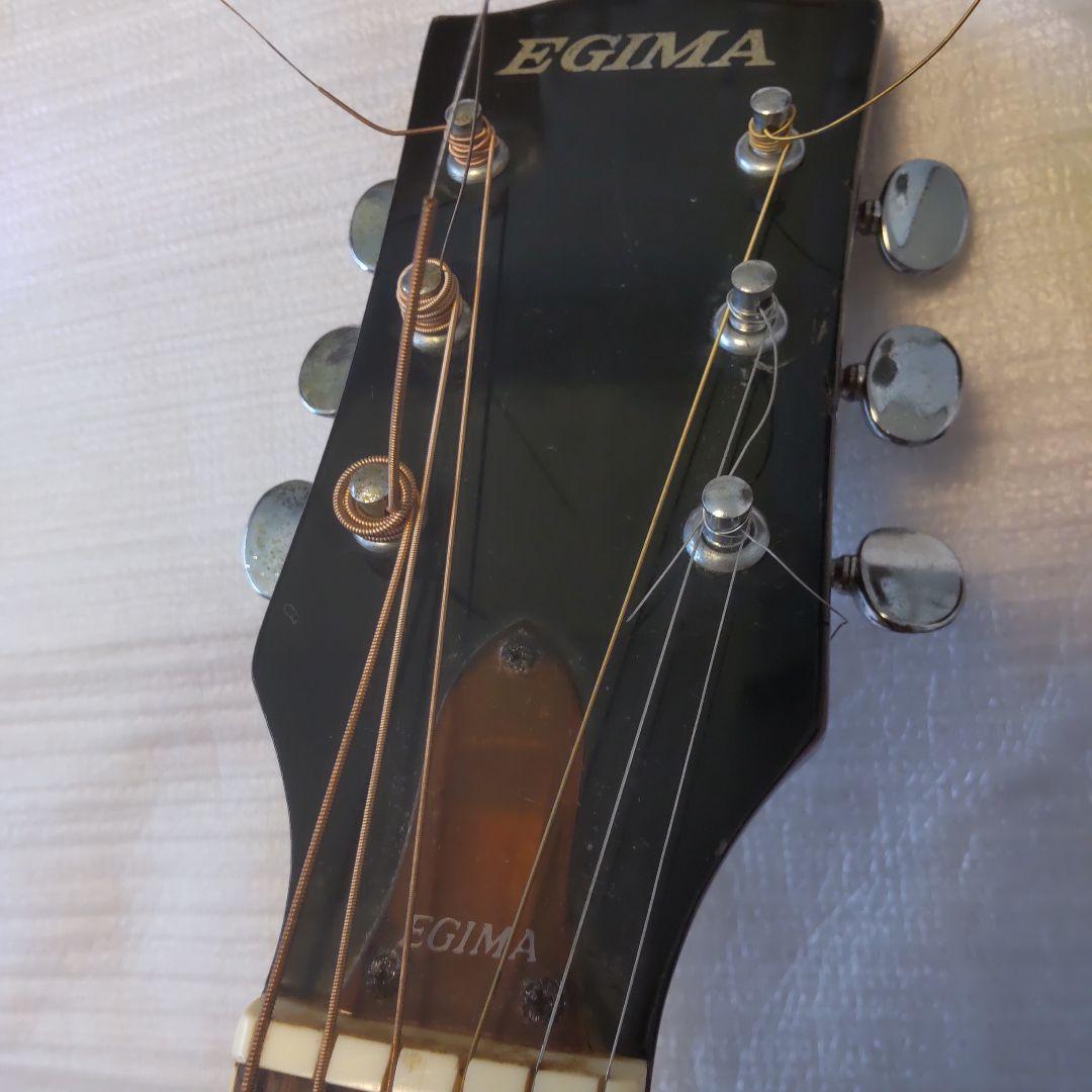 値下げ！EGIMA(日本製)アコースティックギター、W-170N 付属品付き