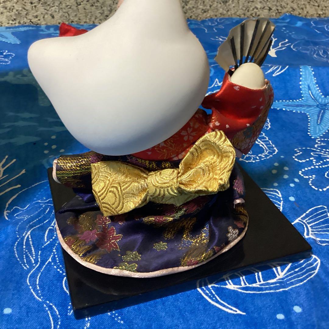 3355ハローキティ日本人形　青もみじ