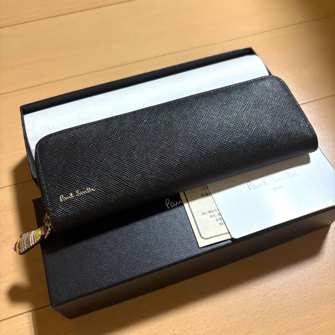 Paul Smith ジップストローグレイン　ペンケース　ほぼ未使用　黒　完売品