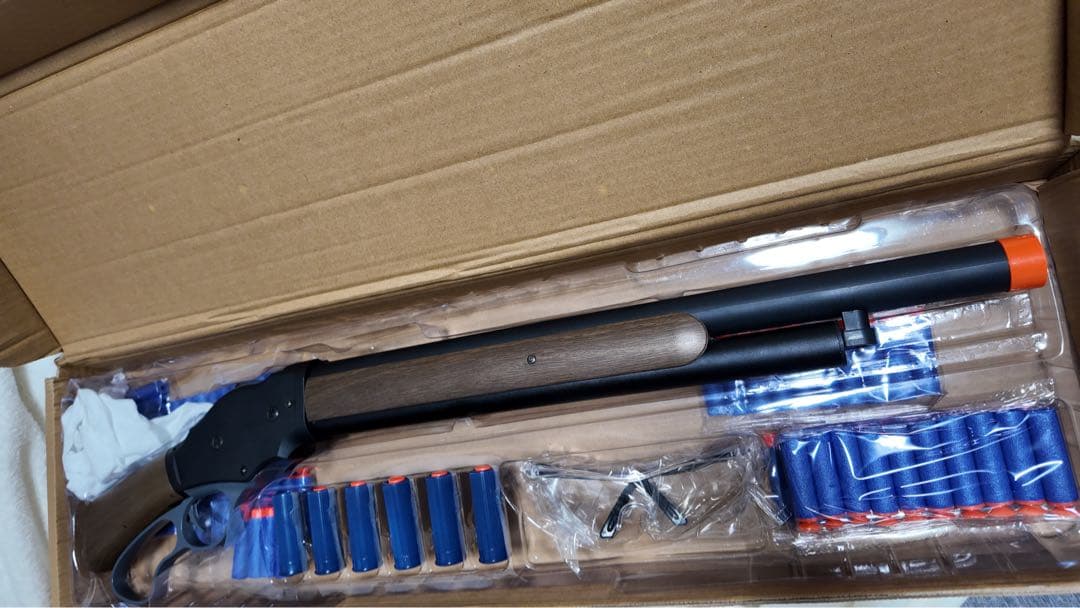 プラ製 ナーフ 排莢 カート 式 スポンジ M1887 ショットガン