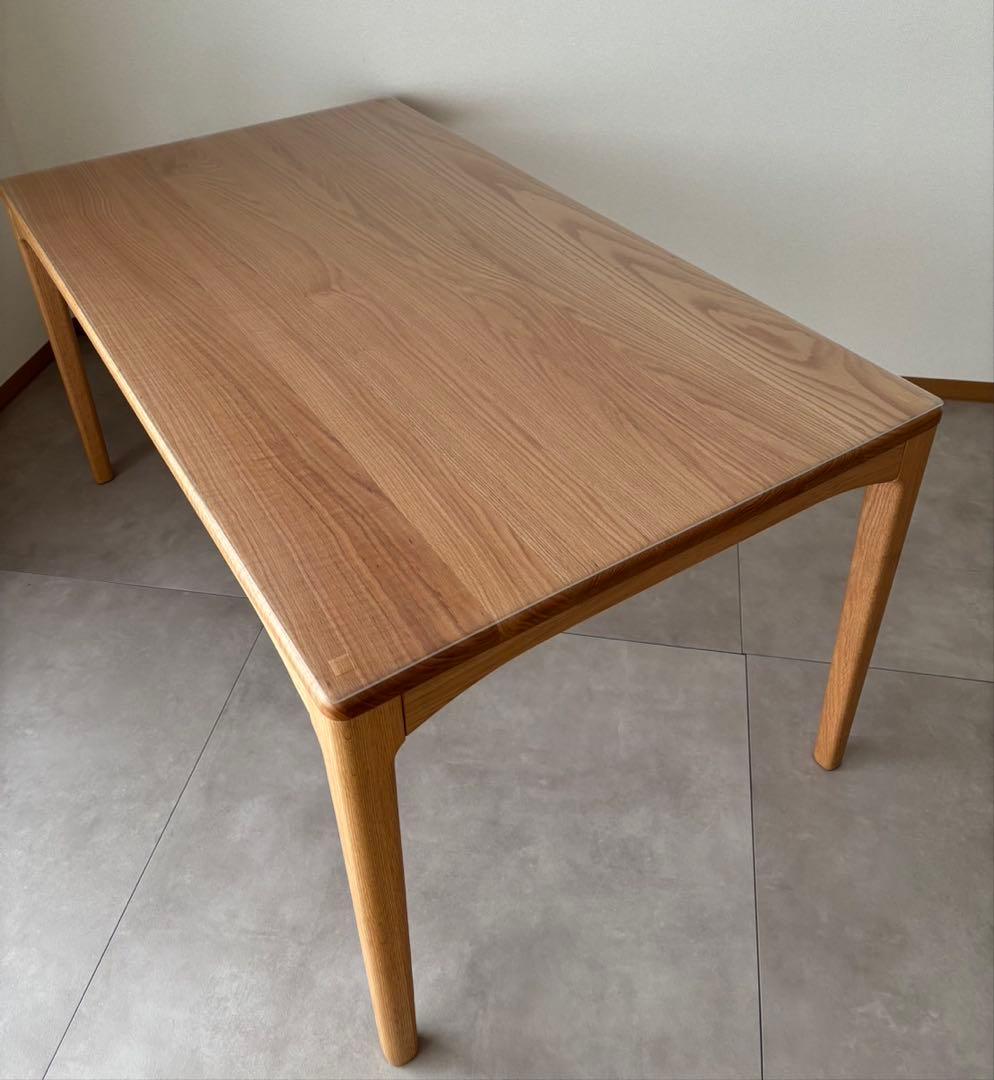 【使用一年】シキファニチア　ダイニングテーブル　150 85美品オーク材オイル