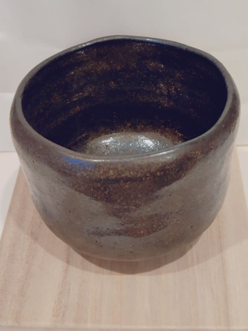 陶器 茶碗　楽焼　黒茶碗　黒色　桂窯
