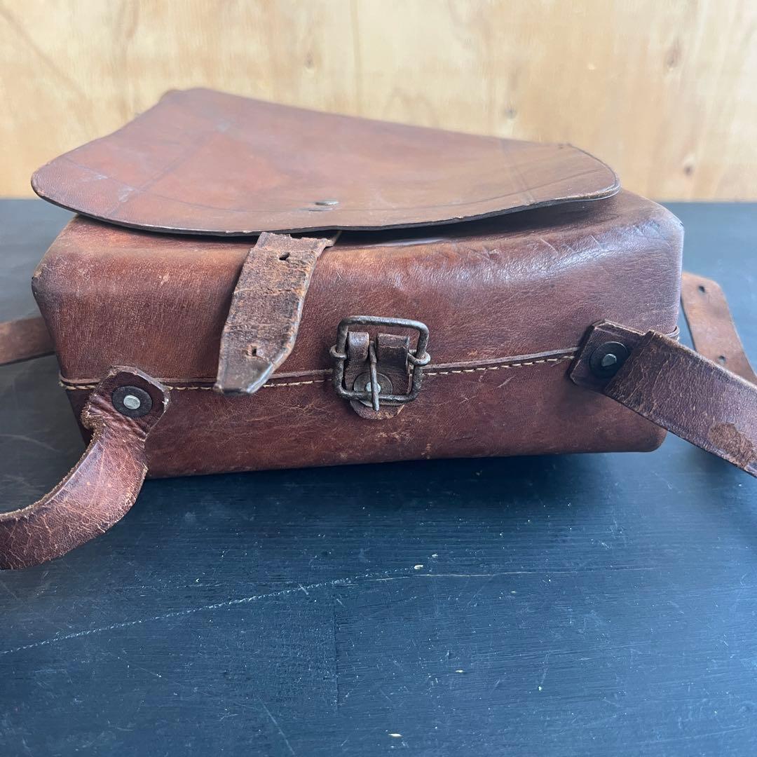 ランドセル 当時物 本革製 アンティーク カバン バッグ