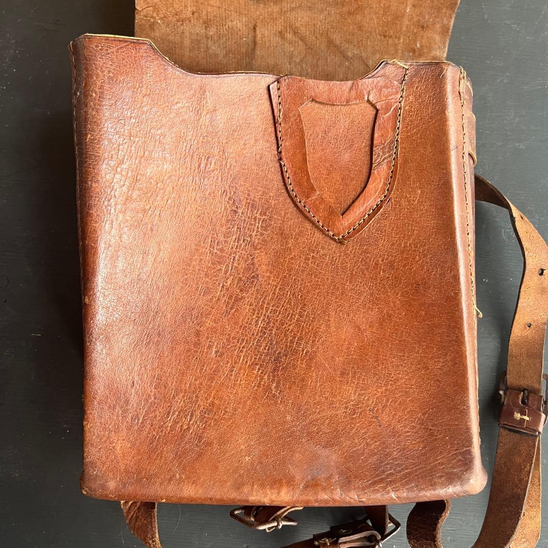 ランドセル 当時物 本革製 アンティーク カバン バッグ