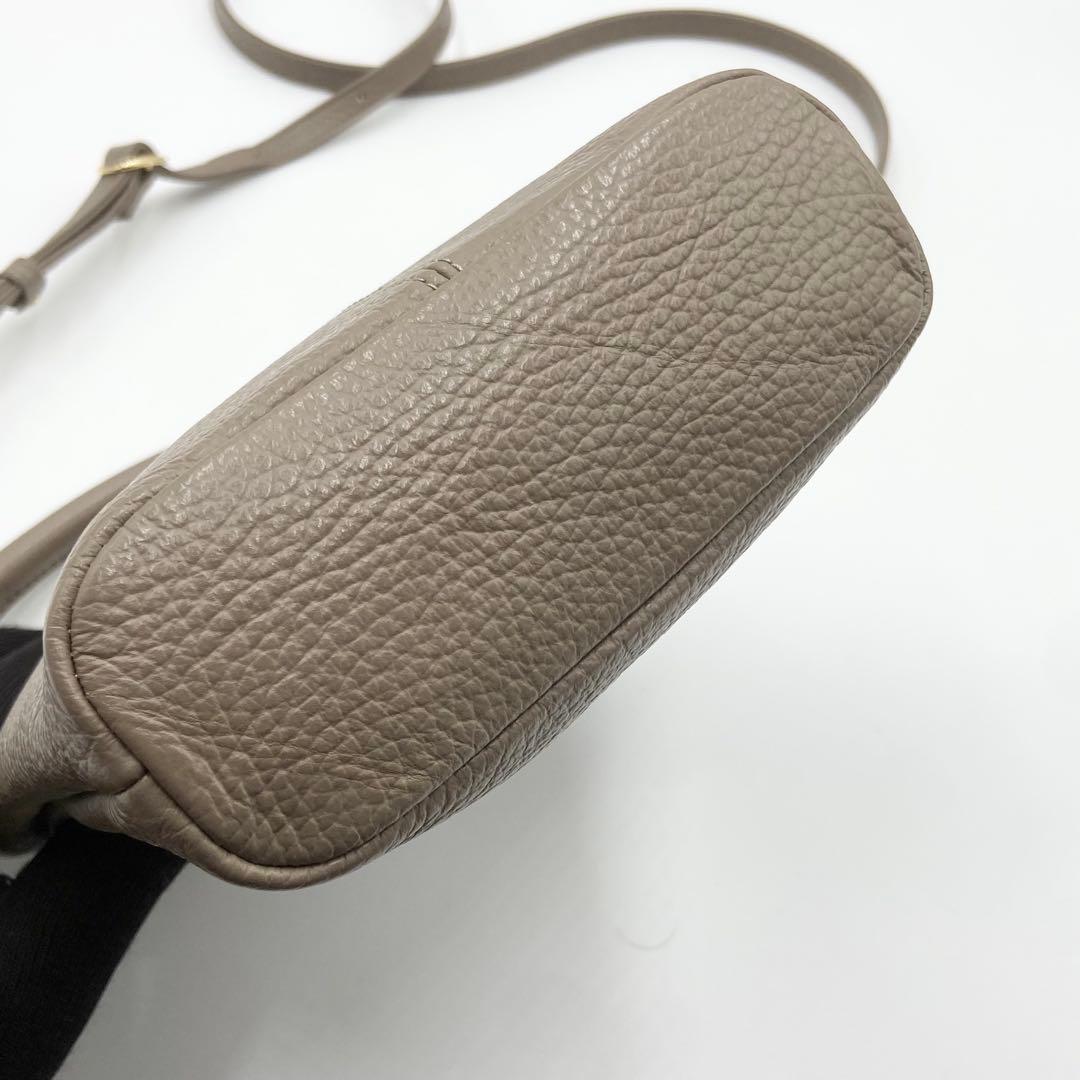 未使用級　ATAO アタオ　ホリデー　ショルダーバッグ　2way レザー　トープ