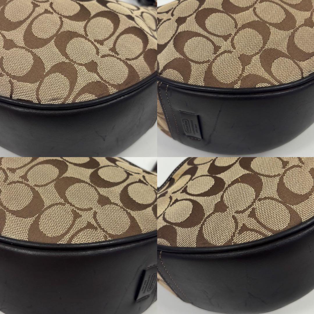 極美 COACHコーチ harfmoon soho leather 6363