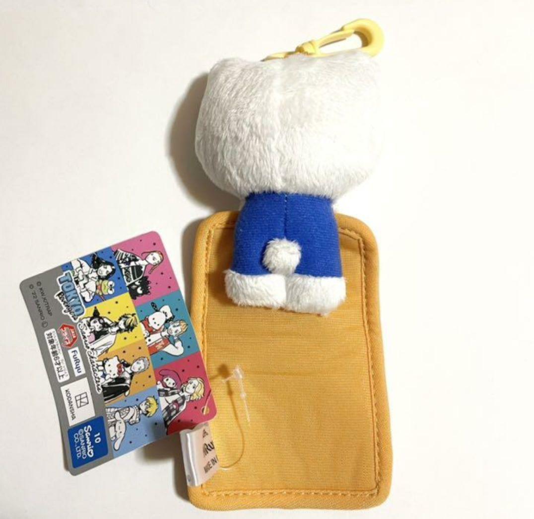 アーニャペットボトルキャップ　東京リベンジャーズ×キティパスケース　狗巻棘バッジ