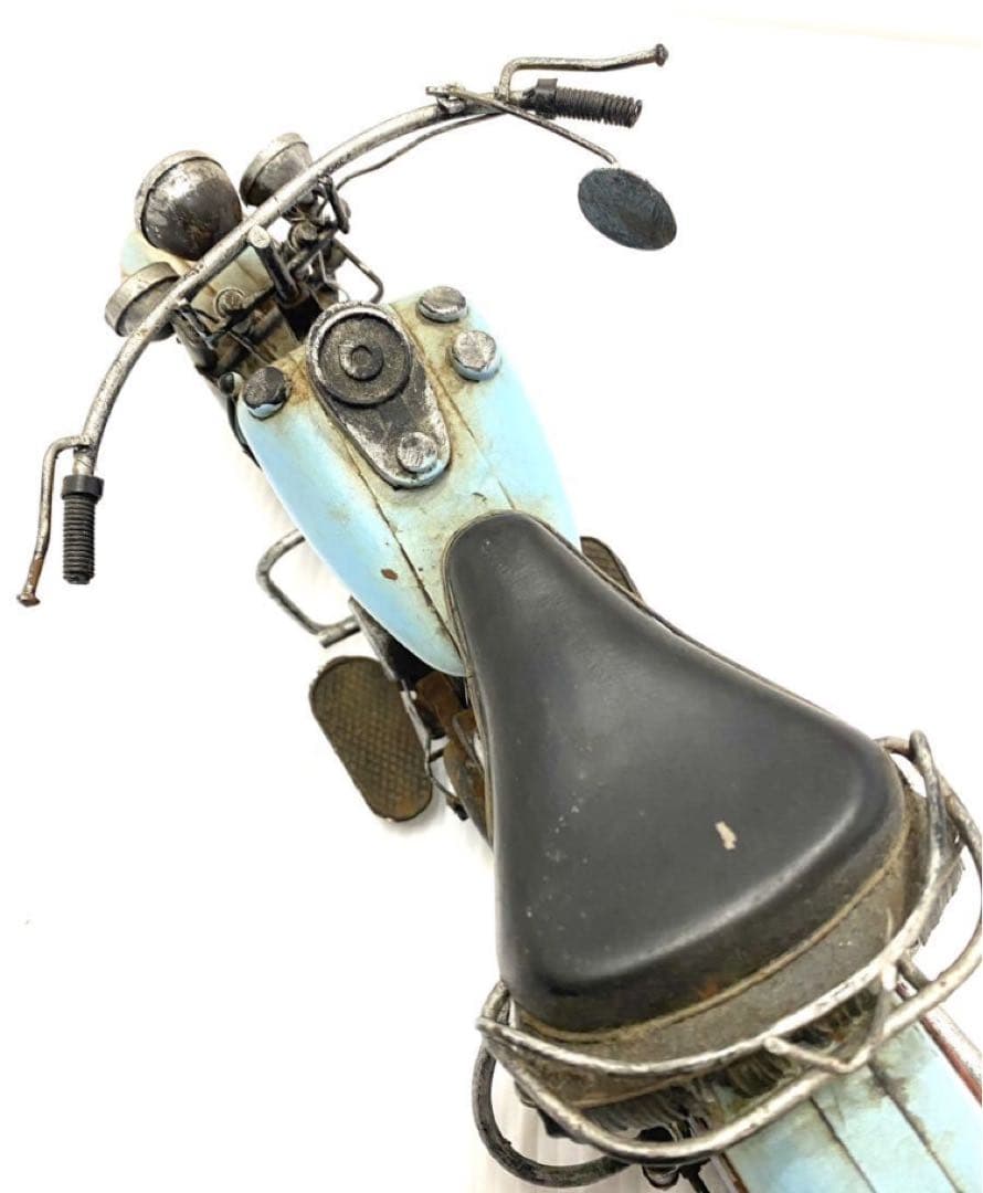 レトロ ブリキ製 ビンテージバイク /ラットバイク/エイジング加工/ 金属製