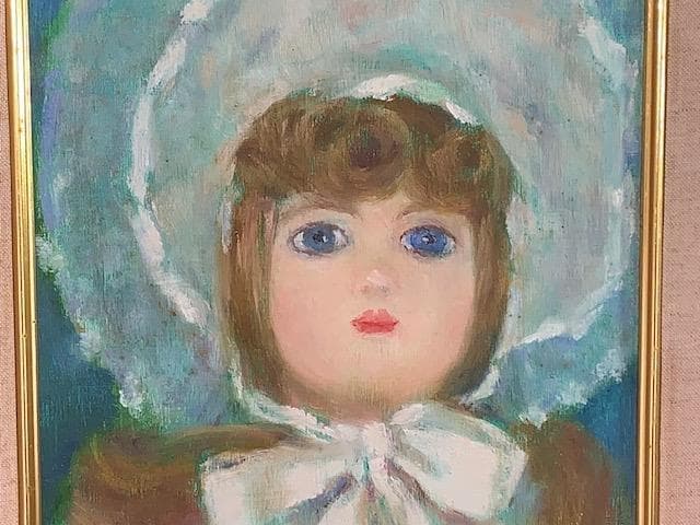 【物故作家】斎藤光子【ジュモーに捧ぐ】白日会・◆油彩Ｆ３号◆評価１２.５万円／号