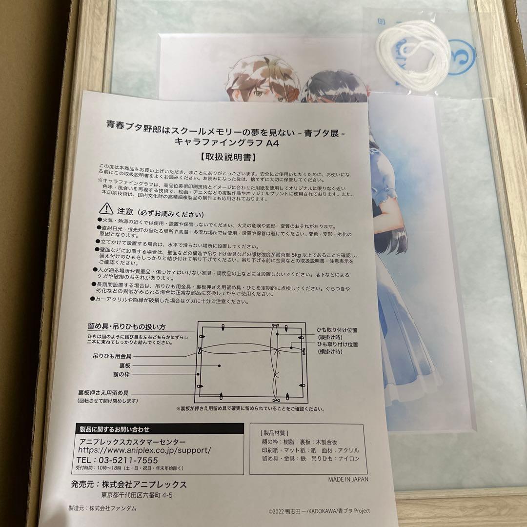 青春ブタ野郎はスクールメモリーの夢を見ない -青ブタ展-キャラファイングラフA4