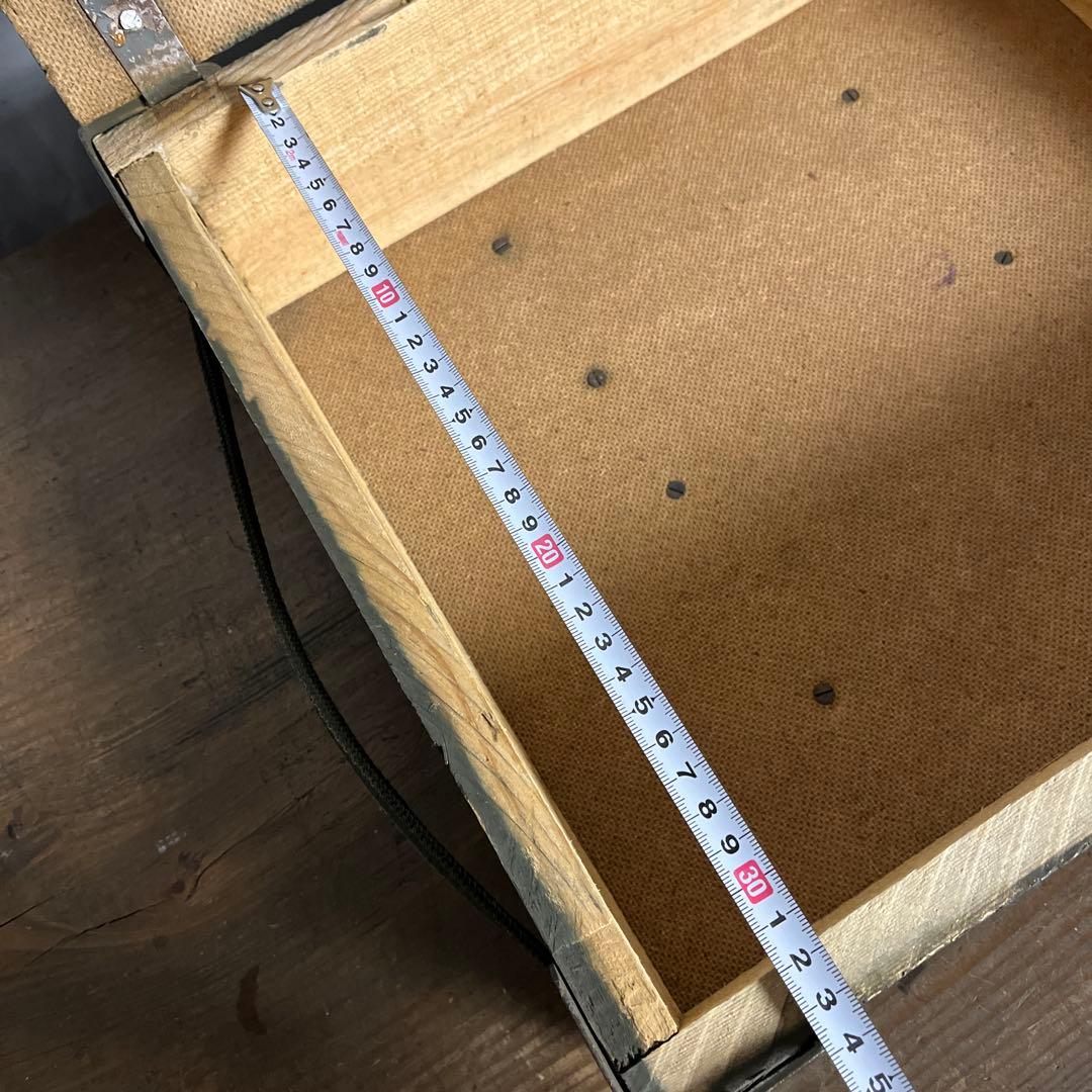 ユーロミリタリー実物◾️木製ボックス キャリーケース アンモボックス 収納ボックス