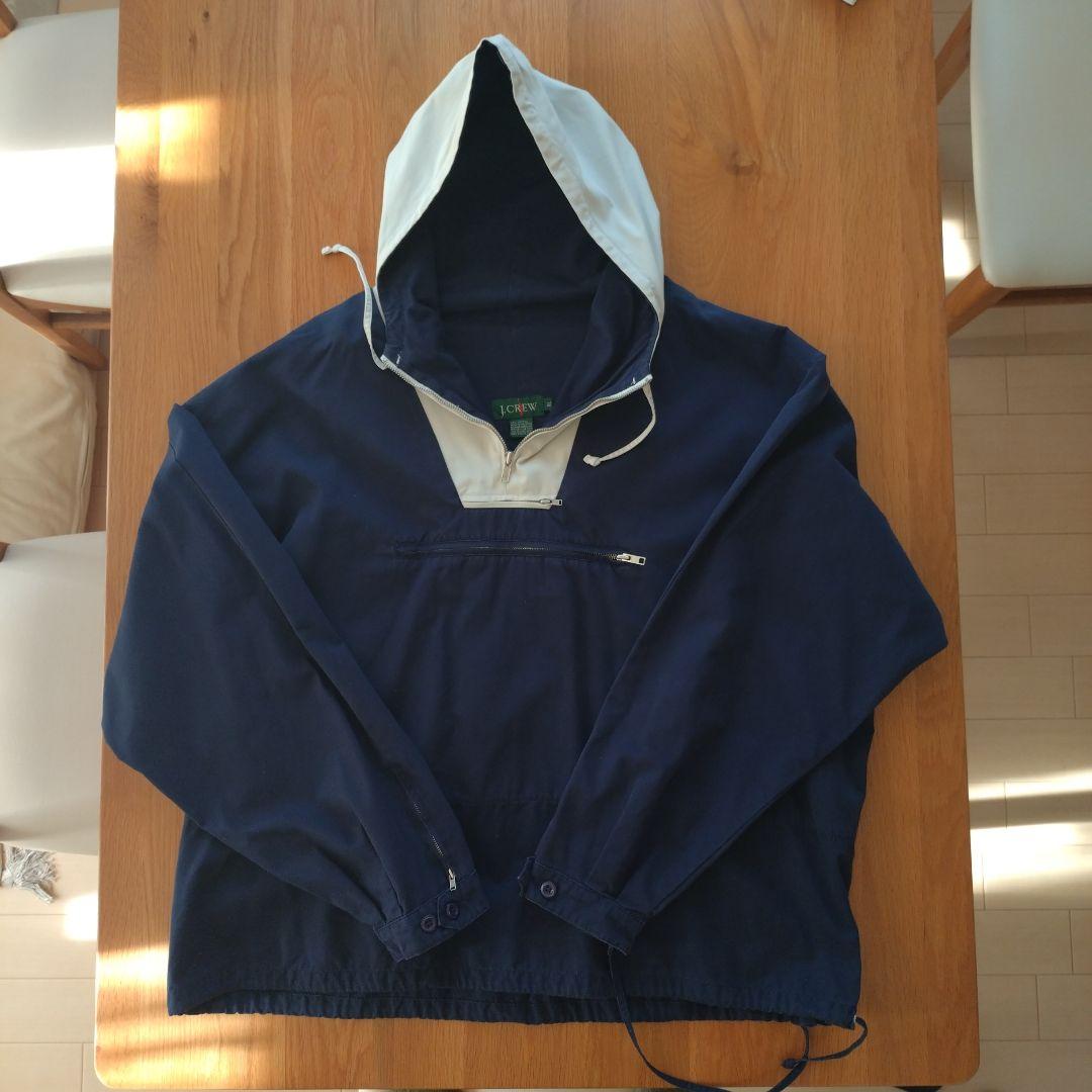 【名品】J.CREW jクルー コットン ハーフジップ アノラック パーカー