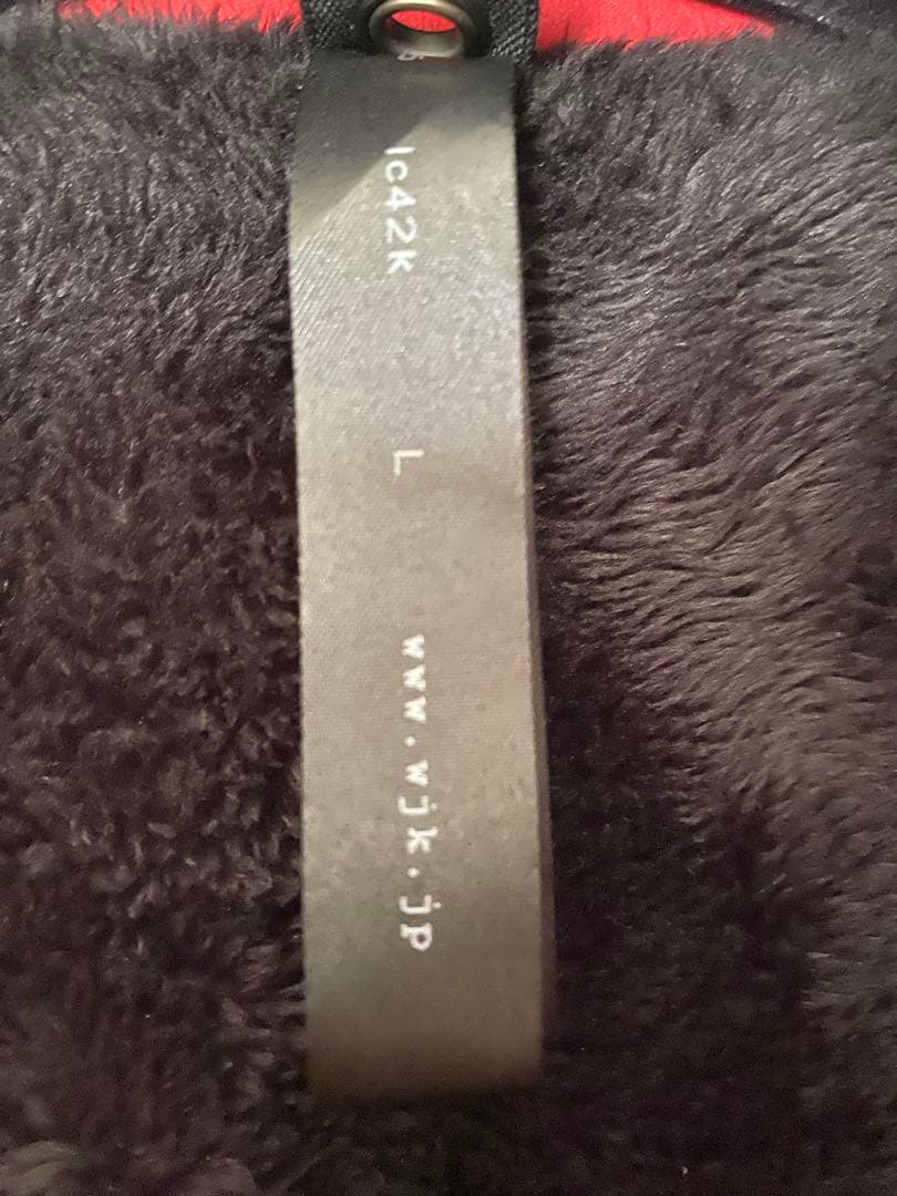 wjkレザーシングルライダースジャケット L 赤