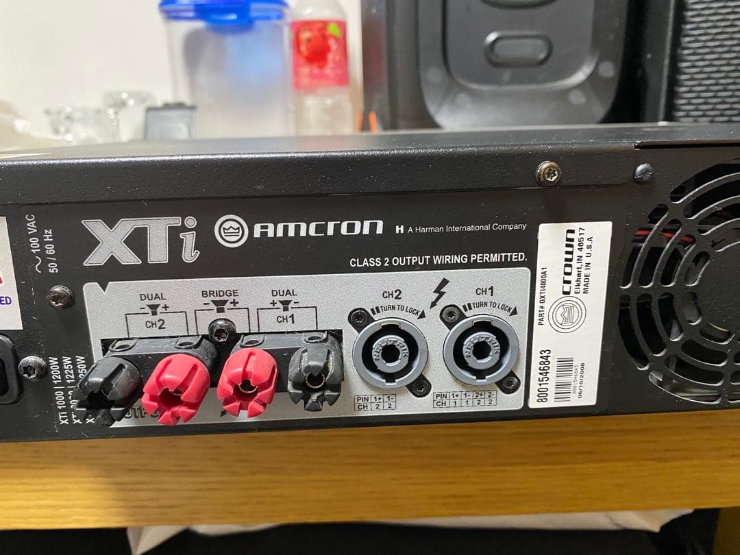 Amcron XTi4000 DSP内蔵 2Ω負荷対応 1600W＋1600W