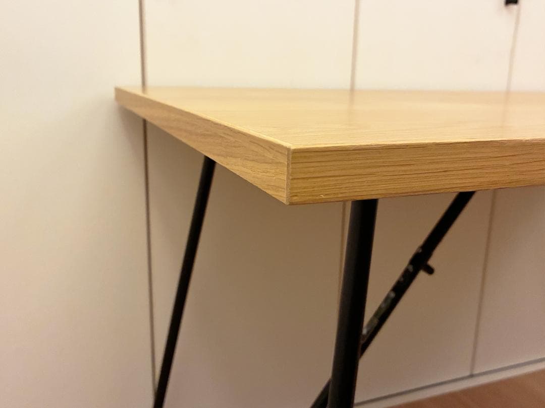 無印良品 木製 折りたたみテーブル オーク材 突板 デスク 幅120cm