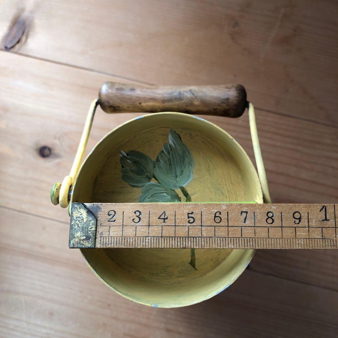 ペイントされた古いミルク缶　アンティーク　フランス　アート　一点物　no.183