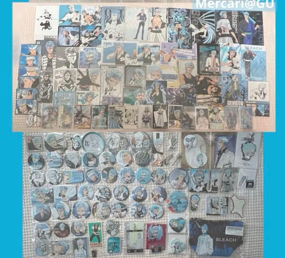 BLEACH グリムジョー 缶バッジ アクリルスタンドなど 特典まとめ売り 各1
