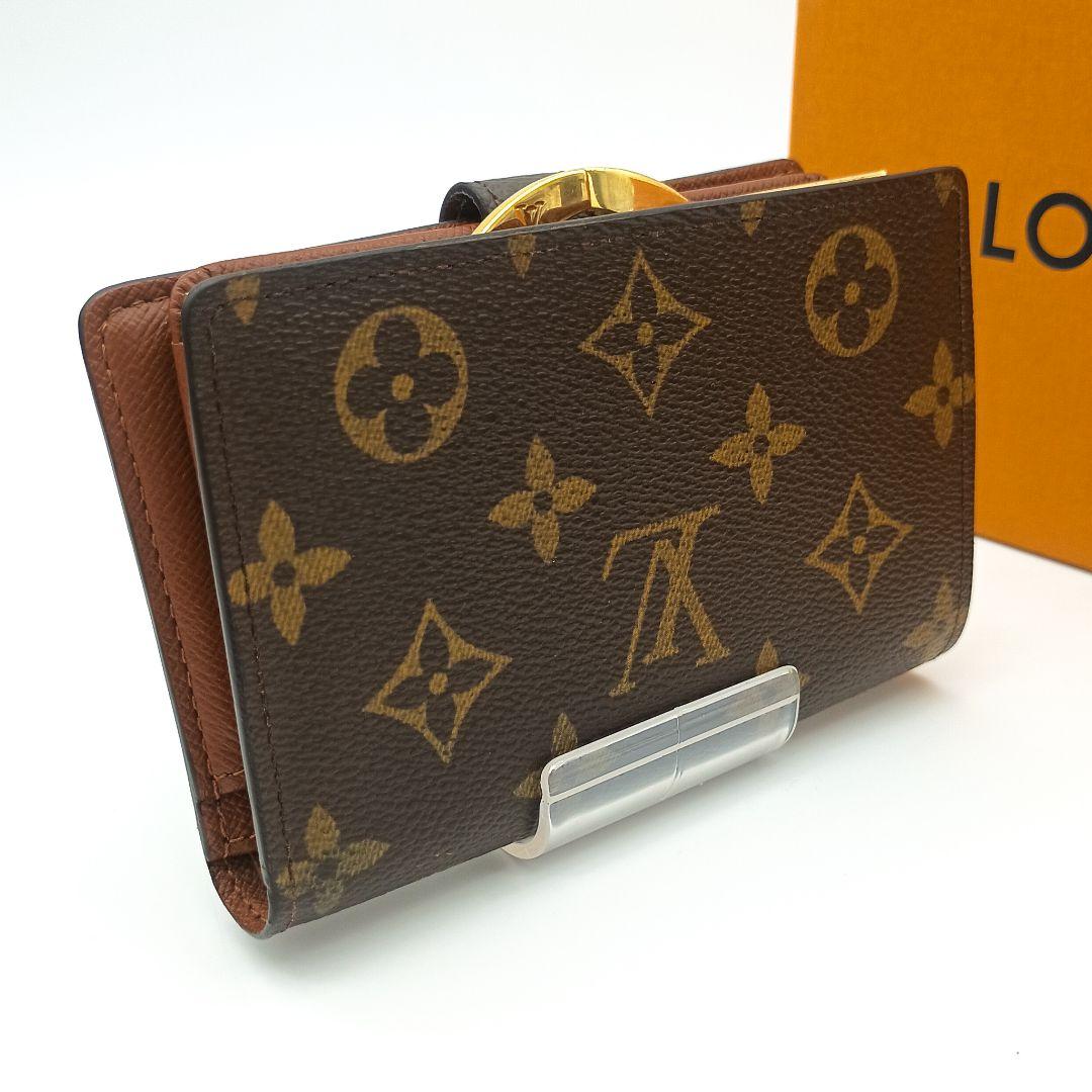 【美品S】ルイ・ヴィトン　ポルトモネビエ・ヴィエノワ　モノグラム　がま口財布