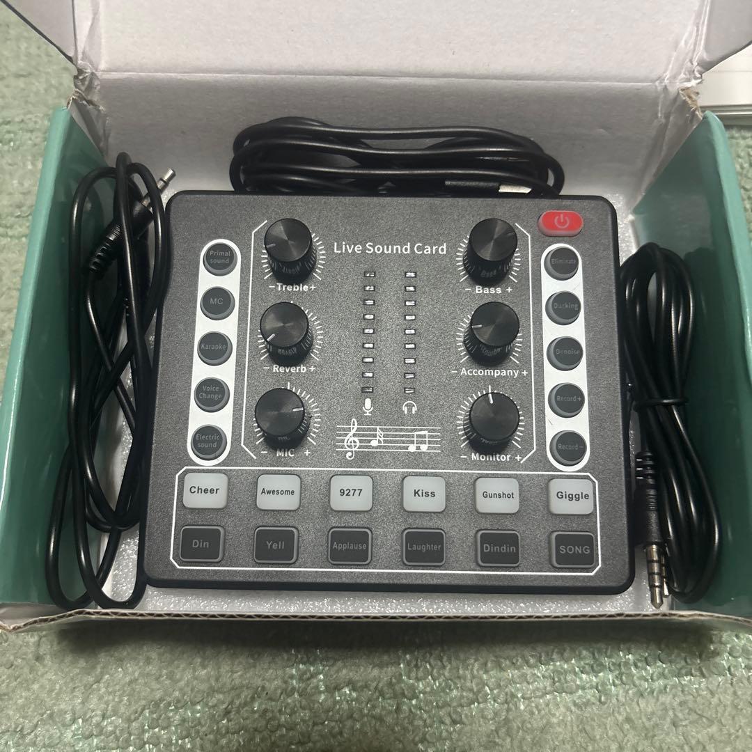 【引退品】Live Sound Card ボイスチェンジャー ブラック