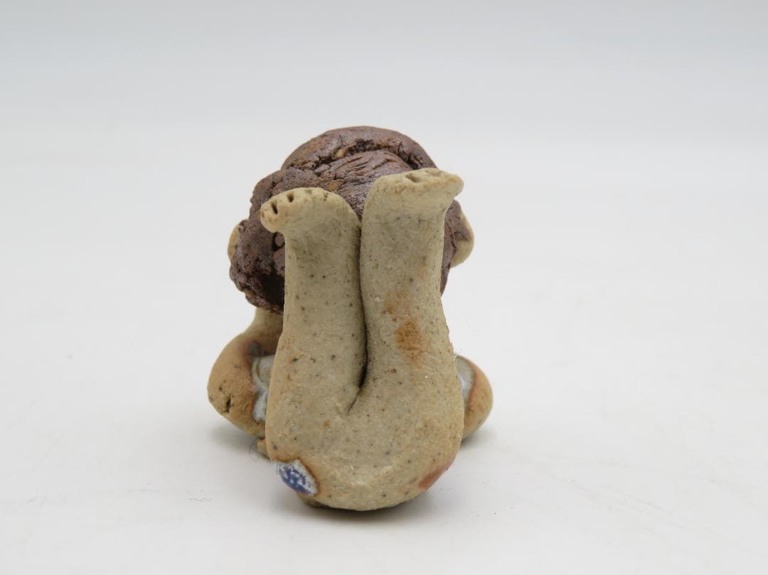 青芳人形 4点セット 陶器人形 森元青芳 砥部焼 オブジェ 置物 インテリア