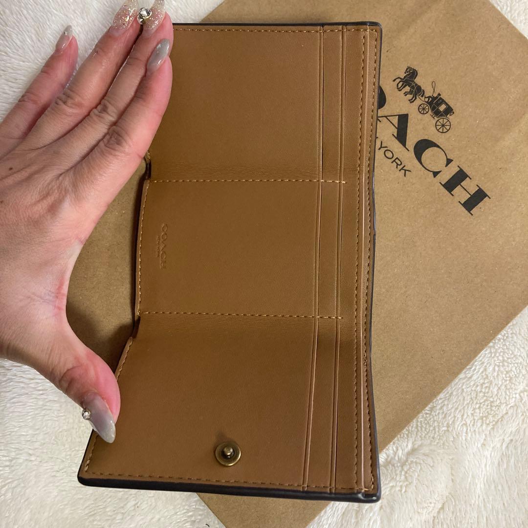 coach コーチ　美品　花柄　折財布　ミニ財布 正規品