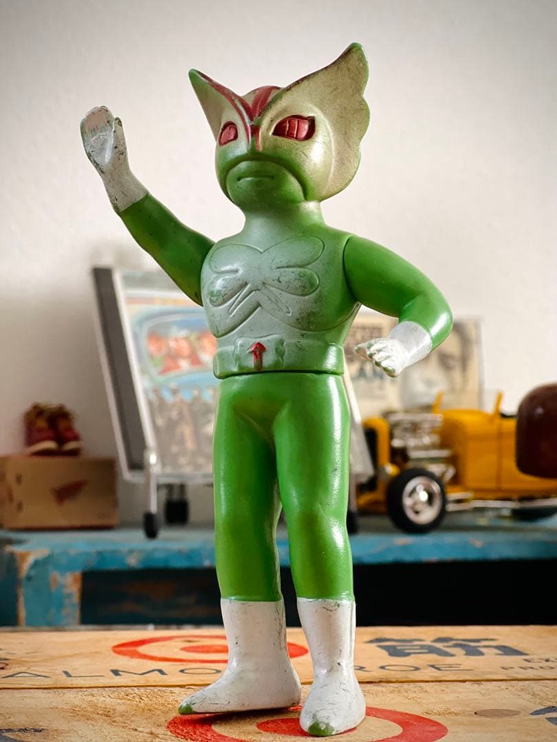 超人バロム1 当時物 無版権 パチ怪獣 ソフビ