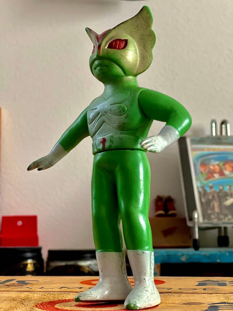 超人バロム1 当時物 無版権 パチ怪獣 ソフビ