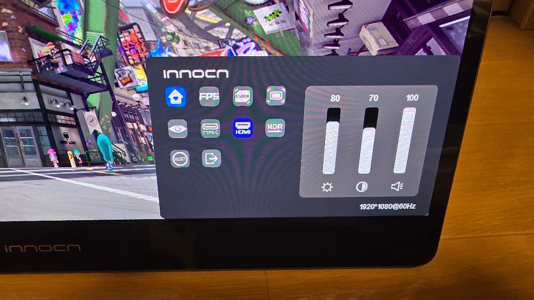 innocn15A1Fモバイルモニター フルHD 有機ELパネル