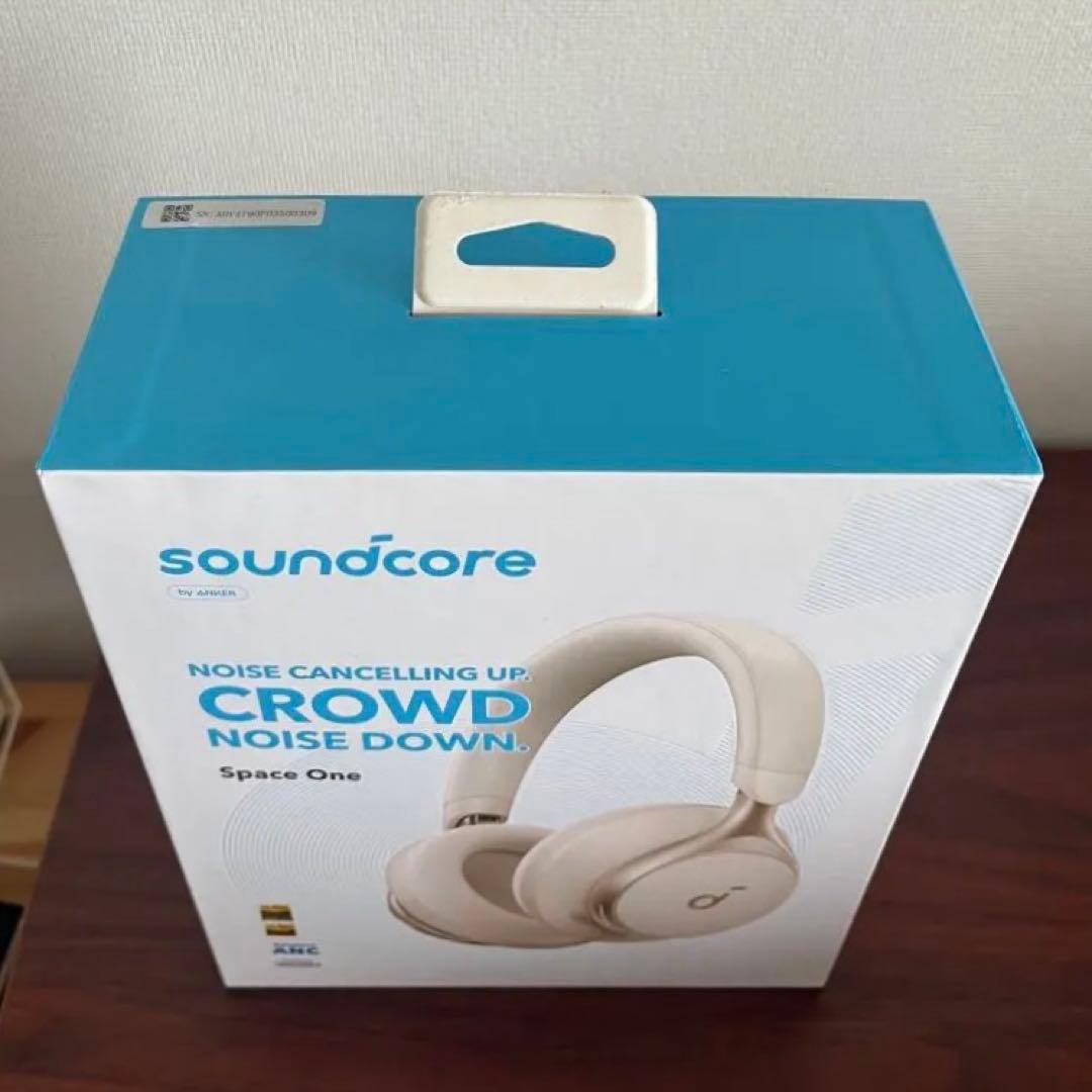 【新品】soundcore space one ノイズキャンセリング　ホワイト