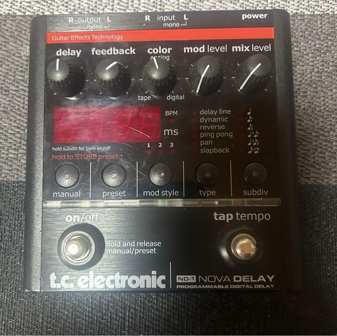 tc electronic Nova Delay ギターエフェクター　ディレイ