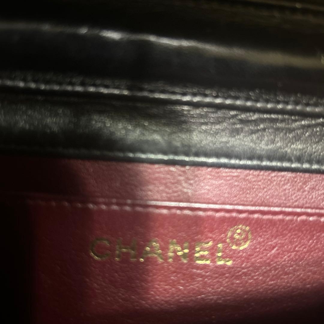 ☆本物☆シャネル　ミニマトラッセ　ブラック　ラムスキン　プッシュロック