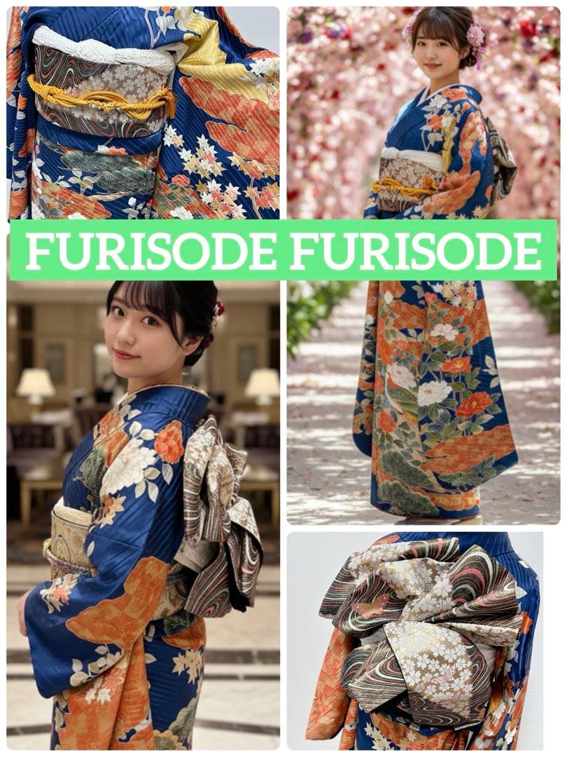 数回使用のみ　パールトーン加工正絹振袖フルセット　豪華金彩　金刺繍　成人式