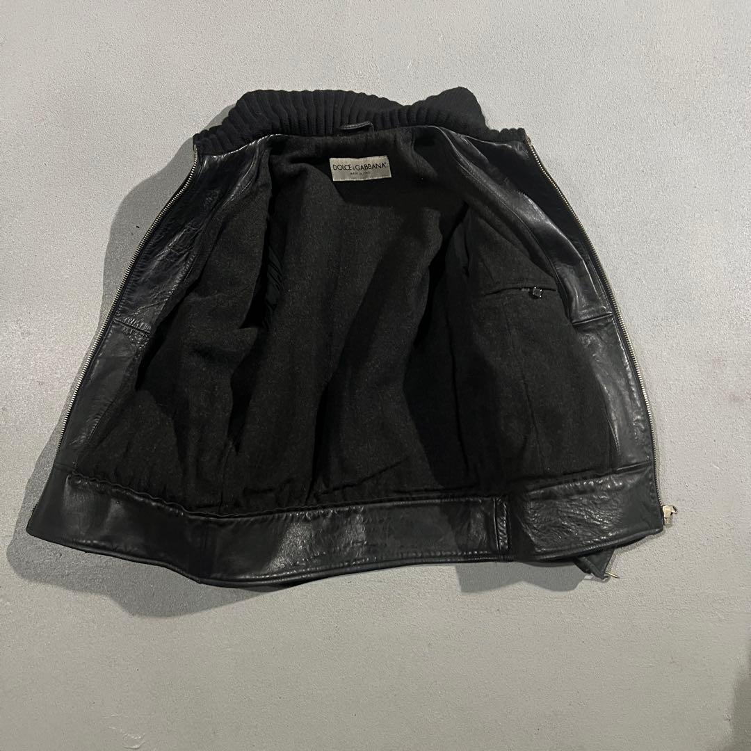 ジャケット・アウター 00s DOLCE&GABBANA rib riders jacket