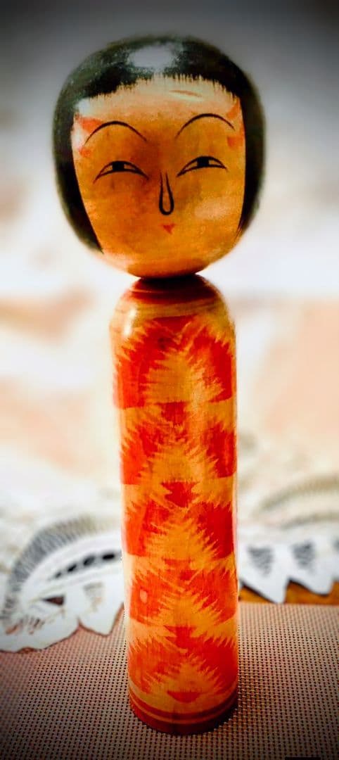 蔵王.斎藤源吉こけし(8寸)昭和10年頃か.と、