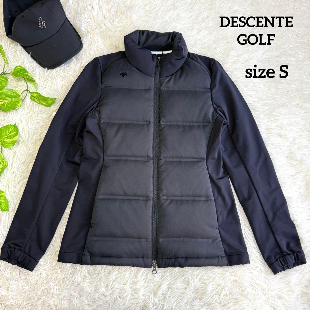 【デサントゴルフ】美品 ダウンジャケット ブラック Sサイズ レディース