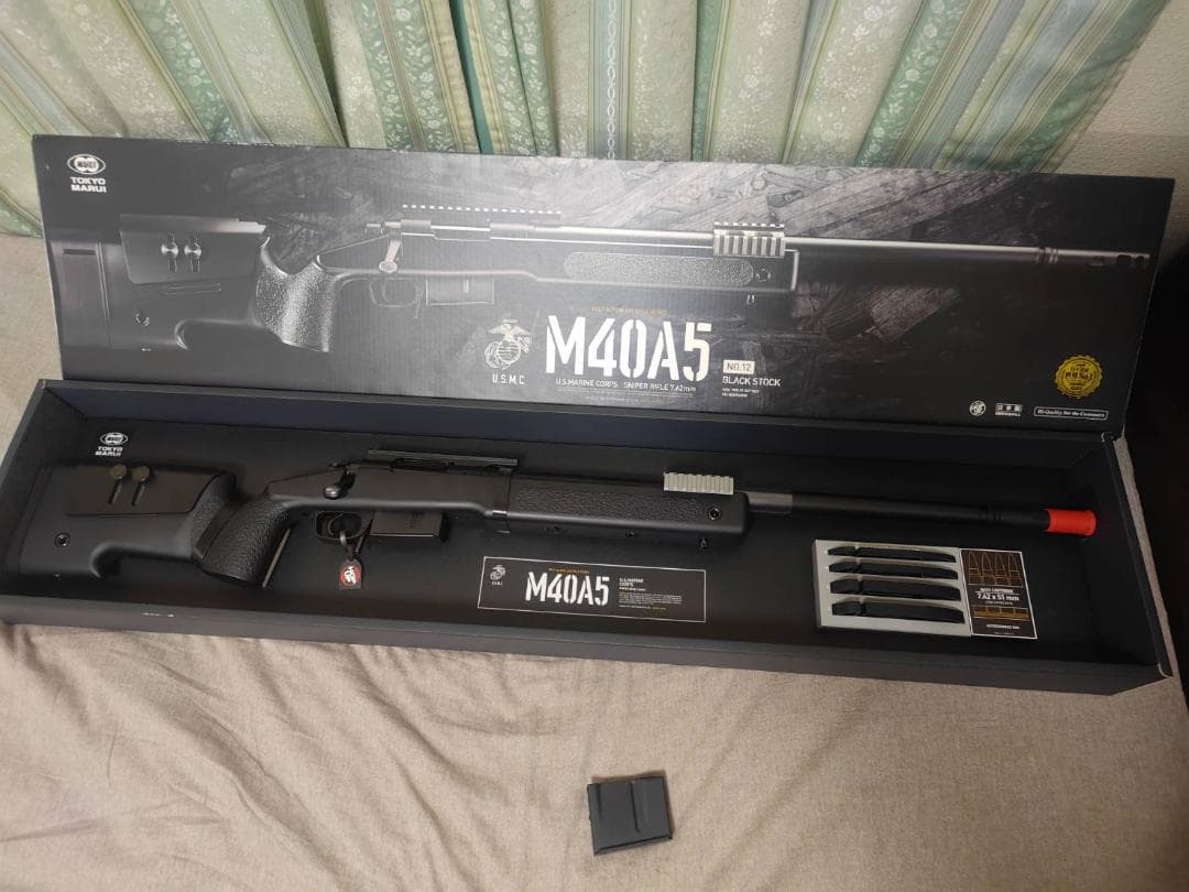 東京マルイ M40A5 ブラックストックVer スペアマガジン付き 状態良好