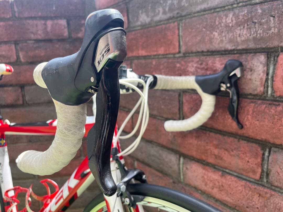 TREK ALPHA2.3 52cm レッド/ホワイト　アルミ