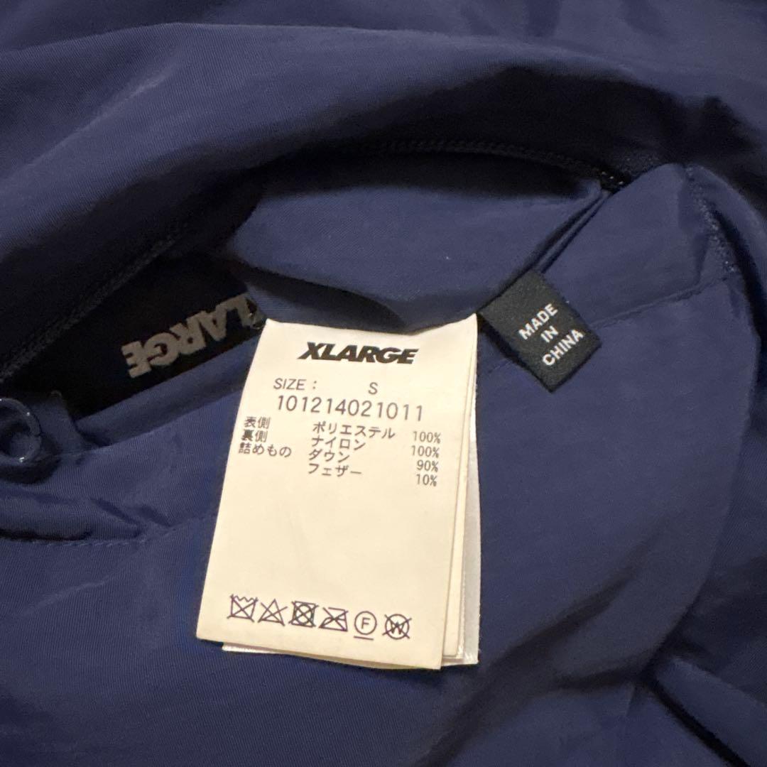 XLARGE リバーシブルダウンジャケット ネイビー/グリーン