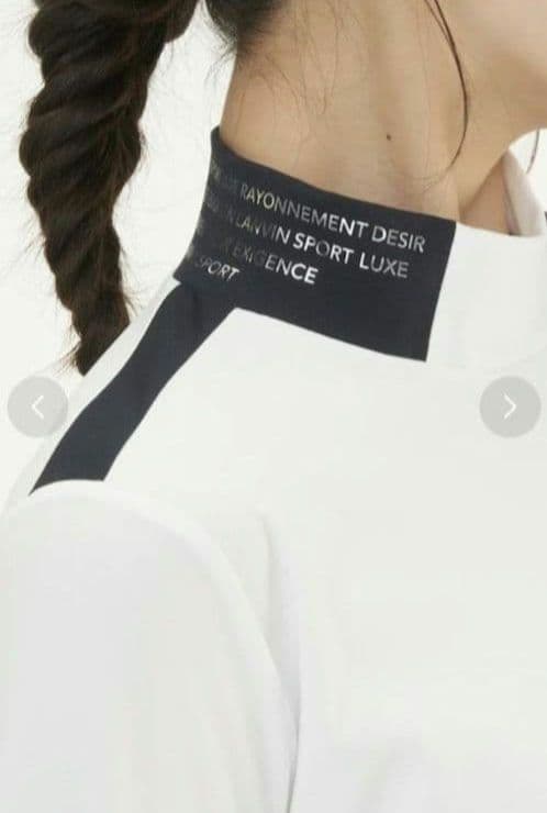 再再再値下新品　ランバンスポール　モックネックL　白　定価19800円　裏微起毛