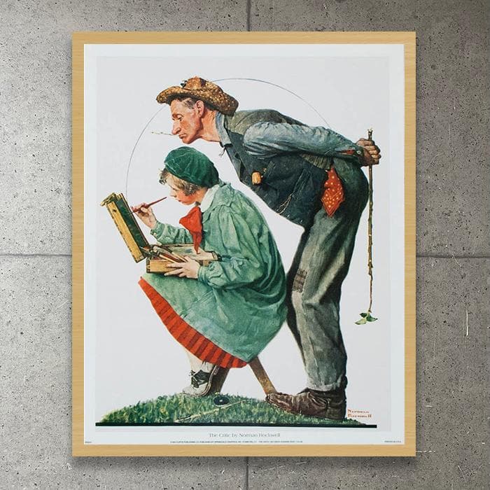 額装品/TheCritic/ノーマン ロックウェル/アート/ポスター/インテリア
