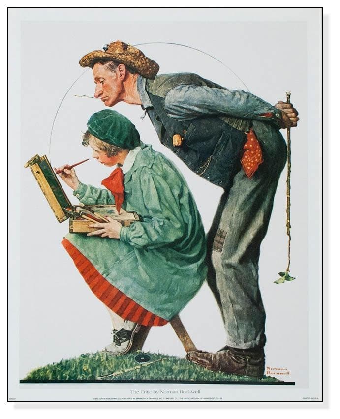 額装品/TheCritic/ノーマン ロックウェル/アート/ポスター/インテリア