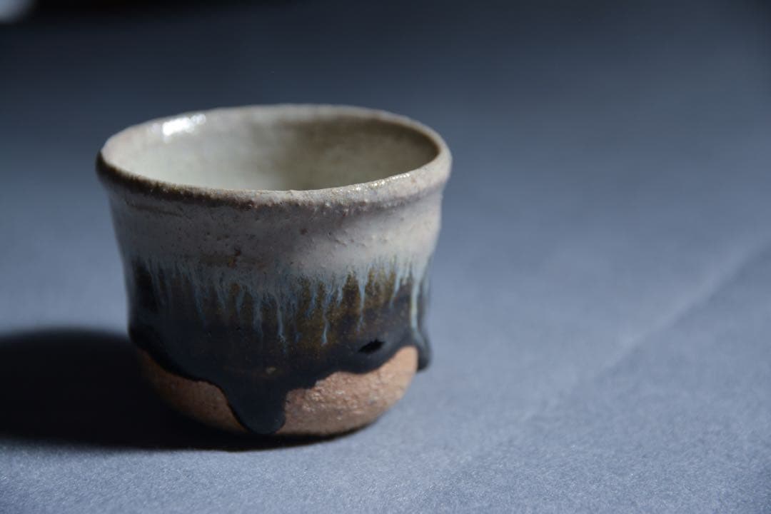 いろはや様◯西岡小十　朝鮮唐津ぐい呑　共箱