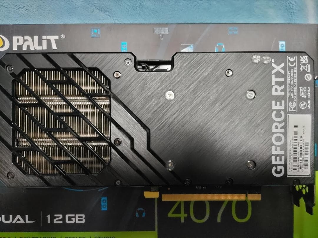 ま*や様 PALIT RTX 4070 12GB GDDR6X