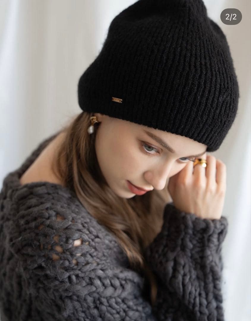 ema　CA4LA×Acka. knit beanie