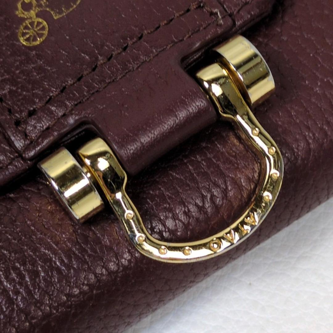 アタオ ロトロ ウォレット 二つ折り財布 バーガンディ