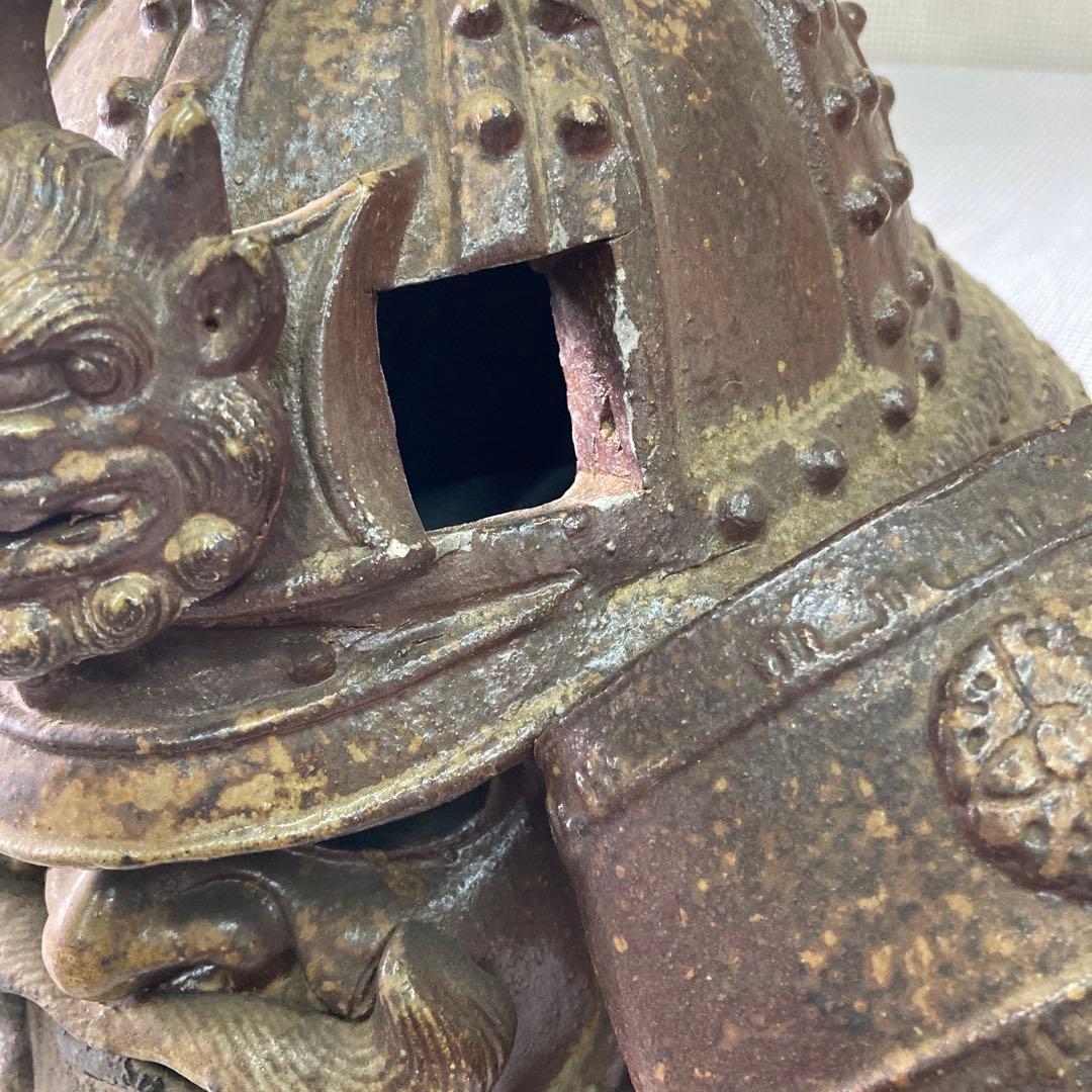 兜 陶器 原寸大程の大きさ 古民家