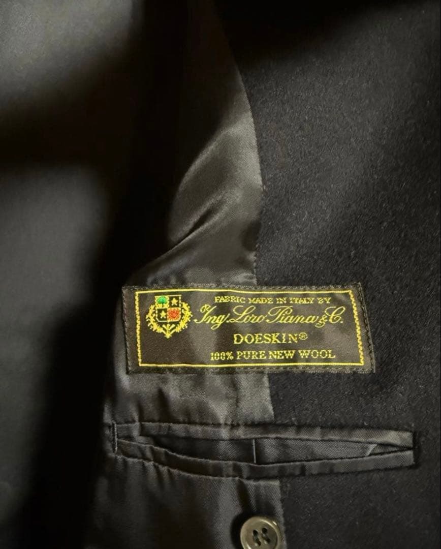 【23区】ロラピアーナ ネイビー ウールコ ート